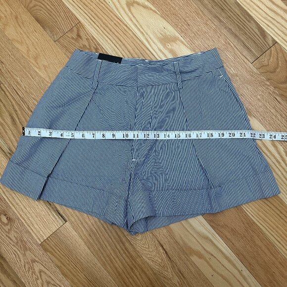 Banana Republic Blue Striped High Waist Shorts - Picture 8 of 9
